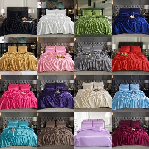 6pcs satin duvet cover silk - 6pcs,