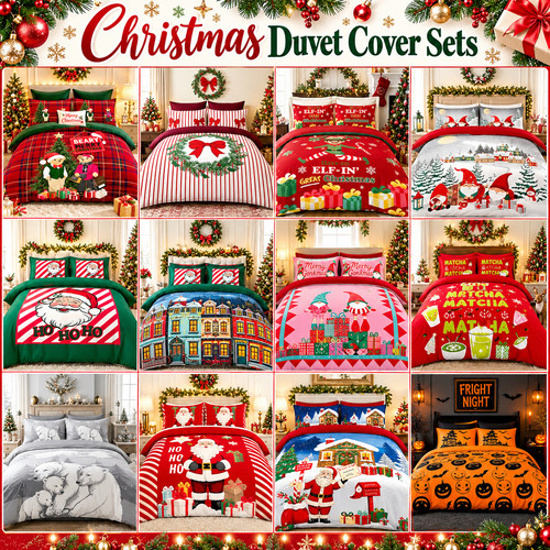Xmas reversible duvet quilt - xmas,
