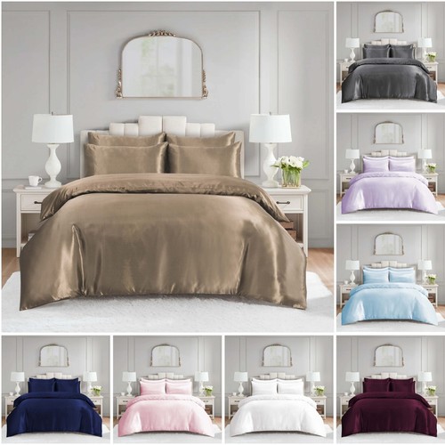 Pcs satin silk bedding set - pcs,