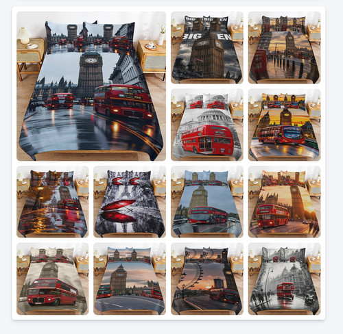 3pcs london iconic - 3pcs, red