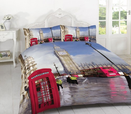London multi duvet quilt - 3d,