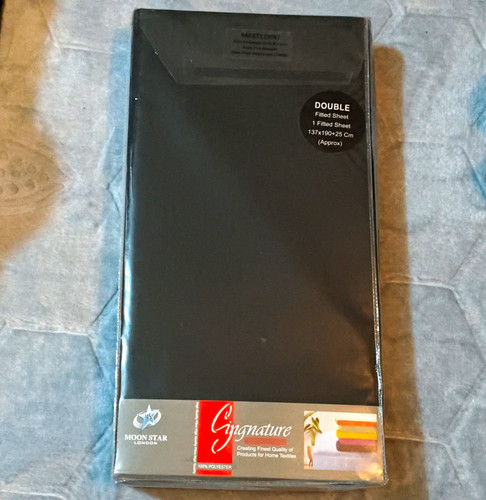Signature double fitted sheet - signature,