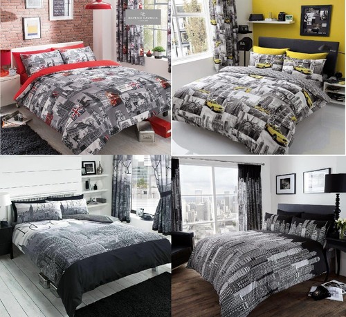 World cities theme duvet - cities, quilt